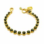 Bracelet By Mariana Woman Classy Round Pyrite Mineral-YG