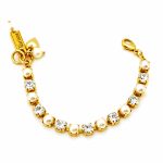 Bracelet by Mariana Child Size Adorable Cream Pearl Swarovski Crystals-YG