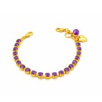 Bracelet By Mariana Woman Adorable Amethyst Mineral-YG - Image 2