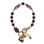 Bracelet by Mariana Woman Elegant Amethyst Swarovski Crystals - Image 3