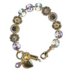 Bracelet by Mariana Woman Sophisticated Vitral and Violet Swarovski Crystals - Image 2