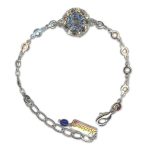 Bracelet by Mariana Woman Exquisite Sapphire and Black Diamond Swarovski Crystals