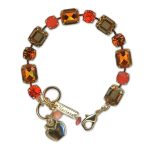 Bracelet by Mariana Woman Stunning Astral Pink and Coral Swarovski Crystals - Image 2