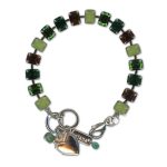 Bracelet by Mariana Woman Charming Green and Topaz Swarovski Crystals - Image 3