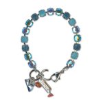 Bracelet by Mariana Woman Charming Aquamarine Swarovski Crystals