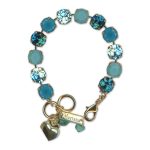 Bracelet by Mariana Woman Adorable Turquoise and Aquamarine Swarovski Crystals - Image 2