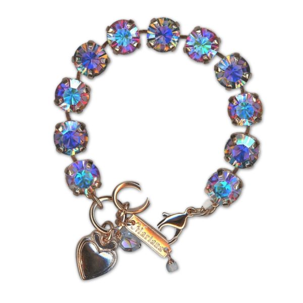 Bracelet by Mariana Woman Glitzy Aurora Boreale Swarovski Crystals