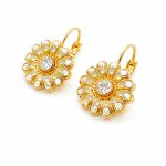 Earrings By Mariana Woman Timeless Clear and Opal Swarovski Crystals-YG