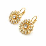 Earrings By Mariana Woman Timeless Clear and Opal Swarovski Crystals-YG - Image 2