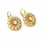 Earrings By Mariana Woman Timeless Clear and Opal Swarovski Crystals-YG - Image 3