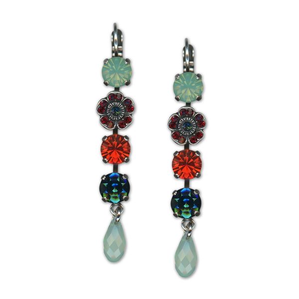 Earrings by Mariana Woman Gorgeous Chrysolite and Siam Swarovski Crystals