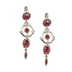 Earrings by Mariana Woman Stunning Siam Swarovski Crystals