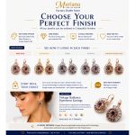 Earrings By Mariana Woman Shell Shaped Chic Amethyst and Aurum Swarovski Crystals - Image 5