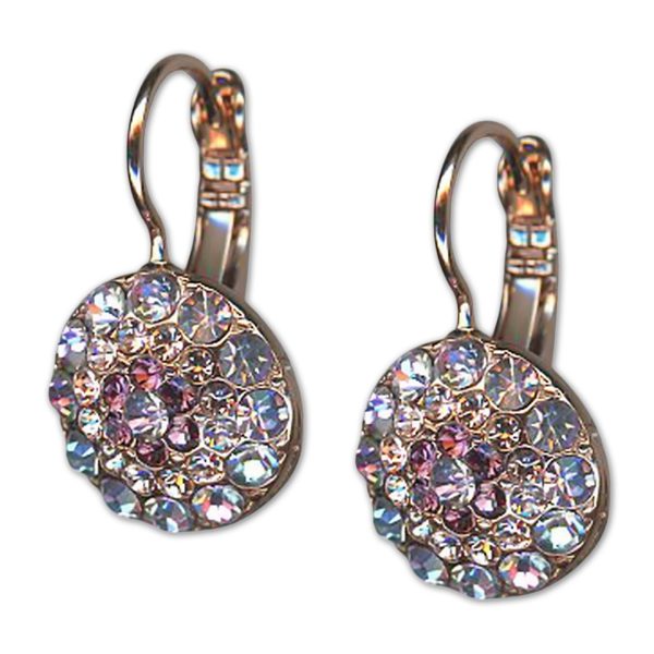 Earrings by Mariana Woman Lovely Amethyst and Violet Swarovski Crystals