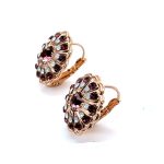 Earrings By Mariana Romantic Amethyst and Aurum Swarovski Crystals