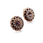 Earrings By Mariana Romantic Amethyst and Aurum Swarovski Crystals - Image 2