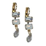 Earrings by Mariana Woman Timeless Clear and Opal Swarovski Crystals - Image 2