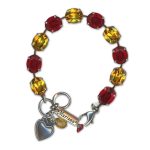 Bracelet by Mariana Woman Stunning Siam and Topaz Swarovski Crystals - Image 2