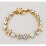 Bracelet By Mariana Woman Stylish Moonlight and Clear Swarovski Crystals