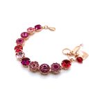 Bracelet By Mariana Woman Gorgeous Fuchsia and Rose Swarovski Crystals - Image 4
