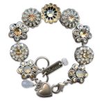 Bracelet by Mariana Woman Beautiful Champagne and Opal Swarovski Crystals - Image 3
