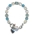 Bracelet by Mariana Woman Charming White Shell Mineral and Opal Swarovski Crystals - Image 3