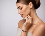 Bracelet by Mariana Woman Sassy Turquoise Mineral and Orange Swarovski Crystals - Image 3