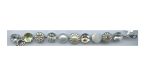 Bracelet By Mariana Woman Sparkling Shell Mineral and Clear Swarovski Crystals