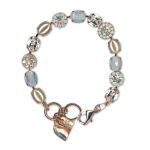 Bracelet by Mariana Woman Ethereal Pearl and Clear Swarovski Crystals - Image 3
