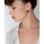 Earrings By Mariana Woman Delicate Jet and Clear Swarovski Crystals - Image 3