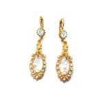 Earrings by Mariana Woman Elegant Clear and Pearl Swarovski Crystals
