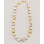 Necklace By Mariana Woman Charming Butterflies AB and Moonlight Swarovski Crystals