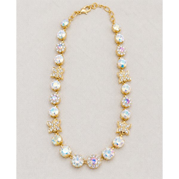 Necklace By Mariana Woman Charming Butterflies AB and Moonlight Swarovski Crystals