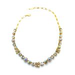 Necklace By Mariana Woman Charming Butterflies AB and Moonlight Swarovski Crystals