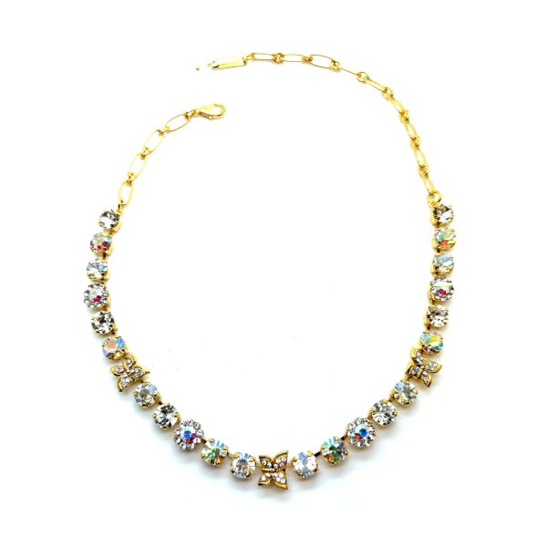 Necklace By Mariana Woman Charming Butterflies AB and Moonlight Swarovski Crystals