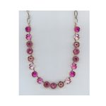 Necklace by Mariana Woman Charming Fuchsia and Rose Swarovski Crystals