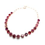 Necklace by Mariana Woman Charming Fuchsia and Rose Swarovski Crystals - Image 3