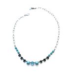 Necklace by Mariana Woman Beautiful Turquoise Mineral and Montana Swarovski Crystals