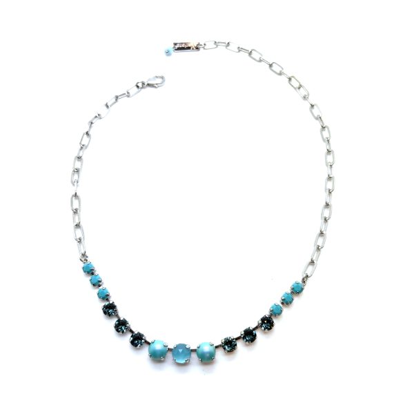 Necklace by Mariana Woman Beautiful Turquoise Mineral and Montana Swarovski Crystals