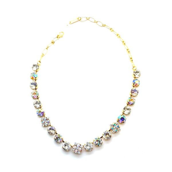 Necklace by Mariana Woman Floral Clear and AB Swarovski Crystals