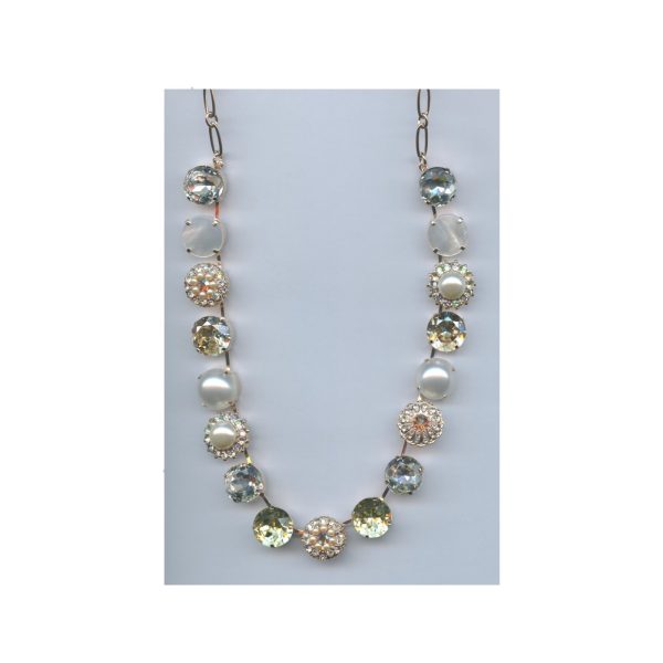 Necklace By Mariana Woman Stylish Shell Mineral and Pearl Swarovski Crystals