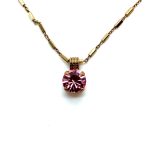 Necklace Pendant by Mariana Woman Lovely Light Rose Swarovski Crystals