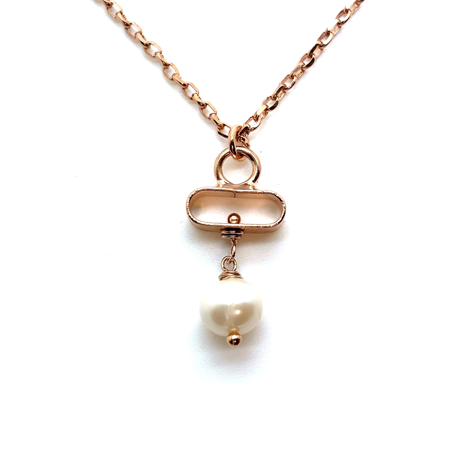 N-5462-11-M48-RG (2) Necklace Pendant by Mariana Exquisite Pearl Mineral Swarovski Crystals - Image 1