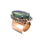 Ring by Mariana Woman Exquisite Peridot and Opal Swarovski Crystals - Image 2