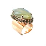 Ring by Mariana Woman Charming Opal and Chrysolite Swarovski Crystals - Image 2