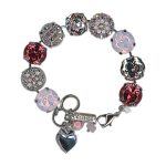 Bracelet by Mariana Woman Lovely Pink and Opal Swarovski Crystals - Image 2