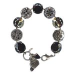 Bracelet by Mariana Woman Elegant Jet and Grey Swarovski Crystals - Image 3