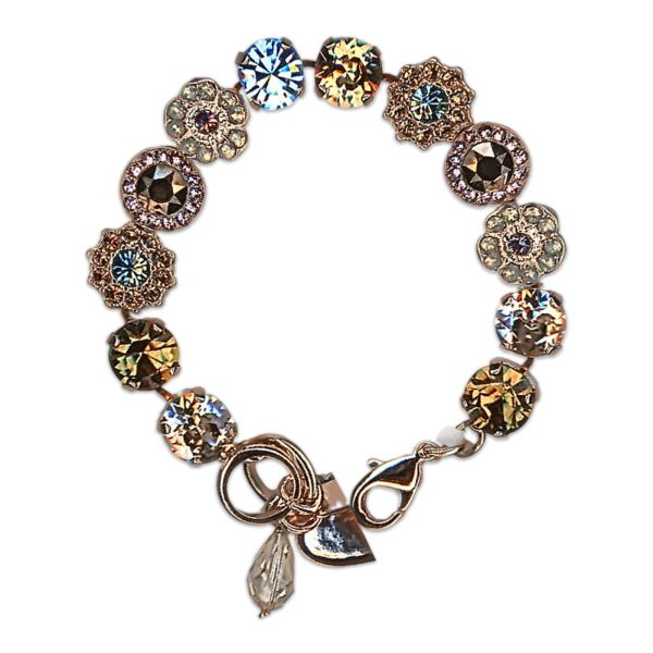 Bracelet by Mariana Woman Gorgeous Golden and Smoked Topaz Swarovski Crystals