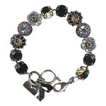 Bracelet by Mariana Woman Exquisite Jet and AB Swarovski Crystals - Image 2