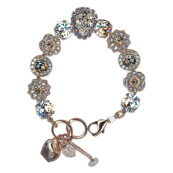 Bracelet by Mariana Woman Timeless Clear and Silk Swarovski Crystals
